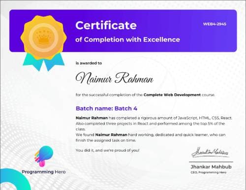 certificate