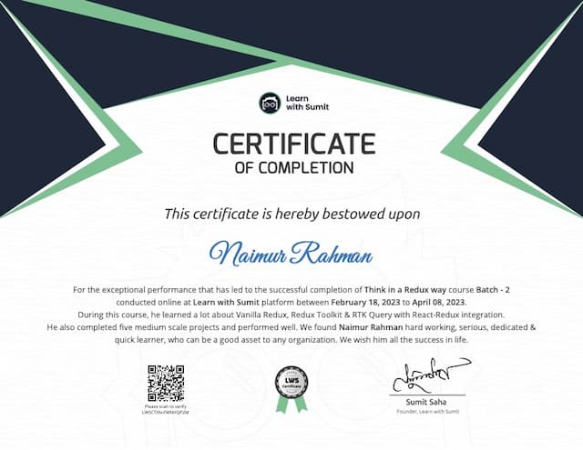 certificate
